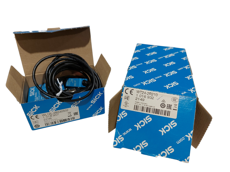 SICK Photoelectric Switch Sensor Bundle WT24-2R210 & WL12L2B530S02 =