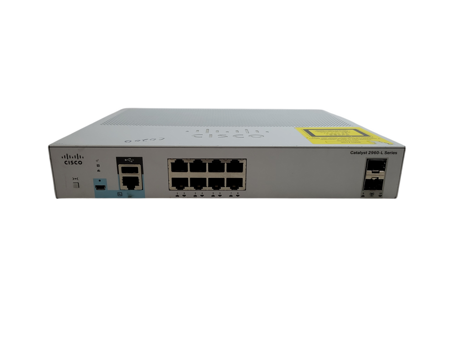 Cisco WS-C2960L-8TS-LL v02 | 8-Port GigE 10/100/1000 managed Switch Q%