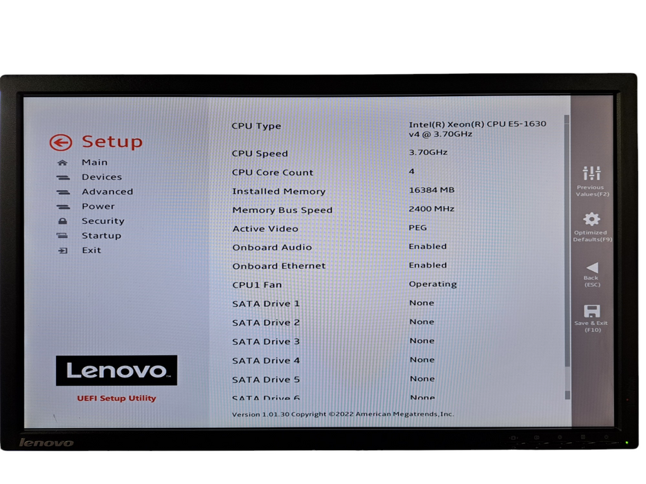 LenovoThinkStation P410 | Xeon E5-1630 v4 @3.70GHz, 16GB DDR4, No HDD/GPU