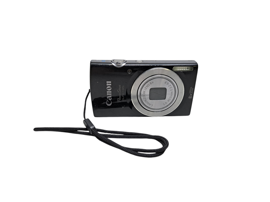 Canon PowerShot ELPH 135 16MP 8x Optical Zoom Digital Camera *READ* )