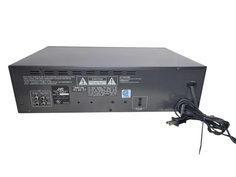 JVC Double Cassette Deck TD-W215 %