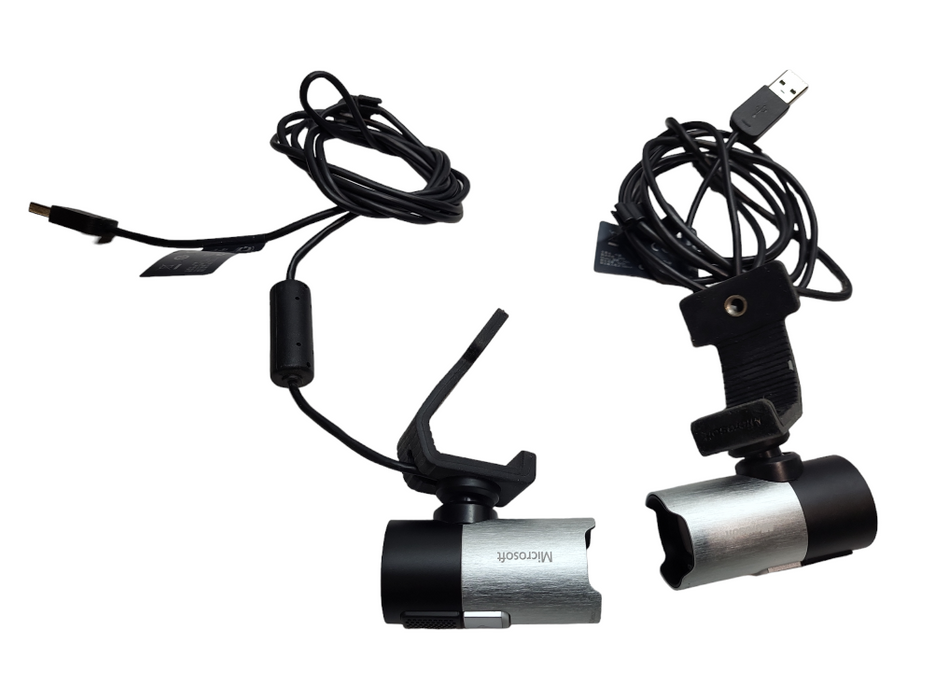 LOT 2x Microsoft Lifecam Cinema Model 1393 USB Wired HD Webcam Q&