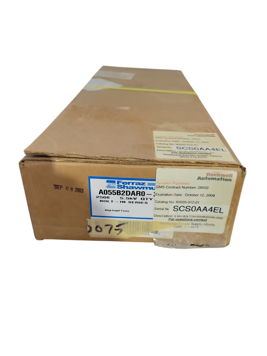 Rockwell A055B2DAR0-250E 80025-312-01 Fuses Q!