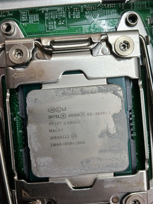 SUPER MICRO X10DRS-4U-NS021 Server Motherboard (2) Xeon E5-2620v3 96GB DDR4