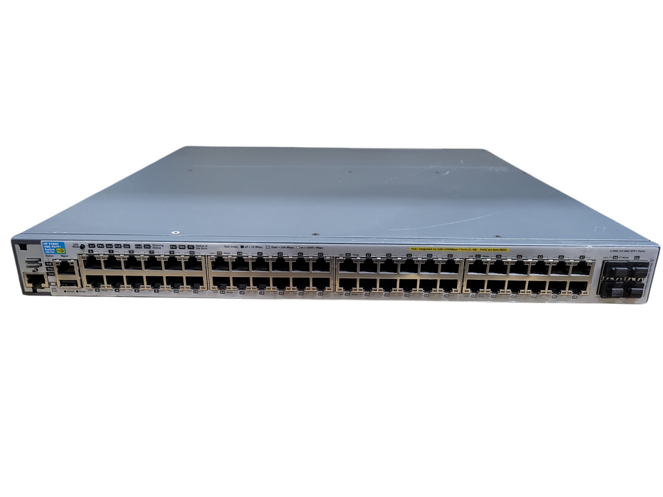 HP E3800 48G-4SFP+ J9574A | 48-Port Gigabit PoE+ Switch w/ J9577A Module ) !
