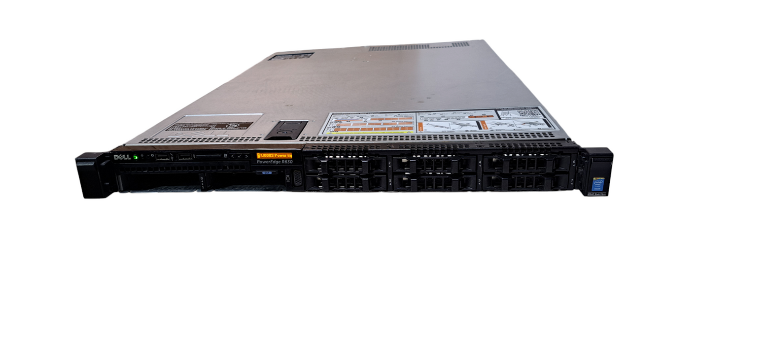 Dell R630 1U 8x 2.5" -2x Xeon E5-2697 v3-32GB DDR4-10G NIC-H730 Mini-2x750W