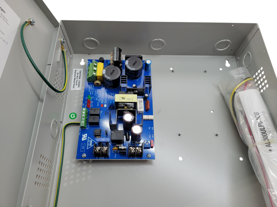 Altronix AL300ULX Power Supply/Battery Charger, 12/24 VDC @ 2.5amp, Grey %