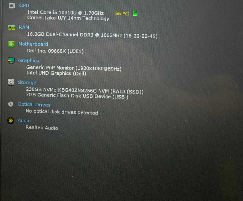 Dell Latitude 9410 TOUCH 14" i5-10310U@1.70GHz vPRO 16GB RAM 256GB SSD READ  Lap200