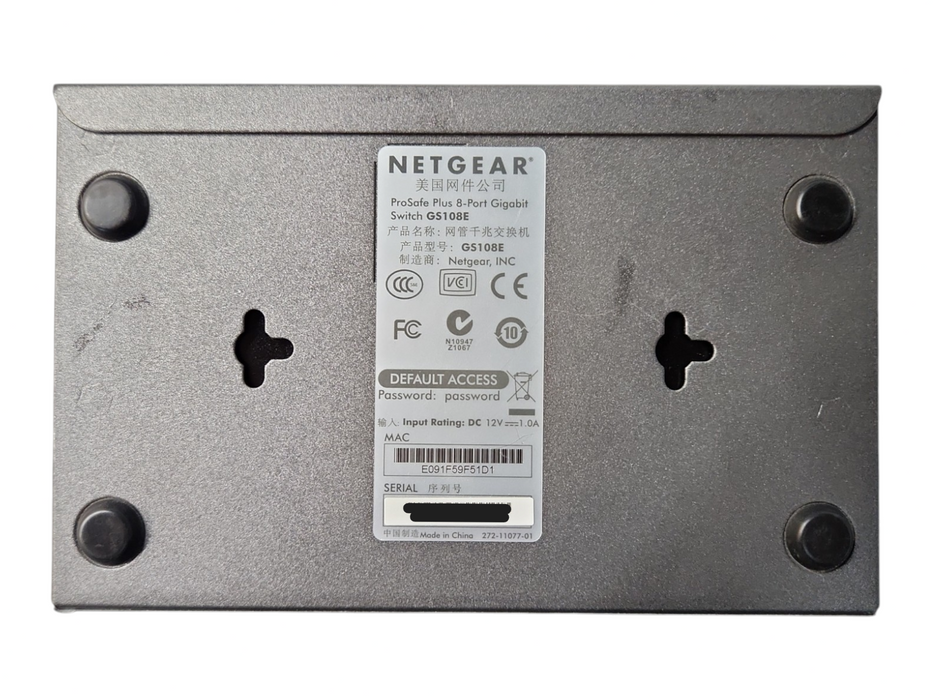Netgear GS108E ProSafe Plus 8 Port Gigabit Switch Ethernet