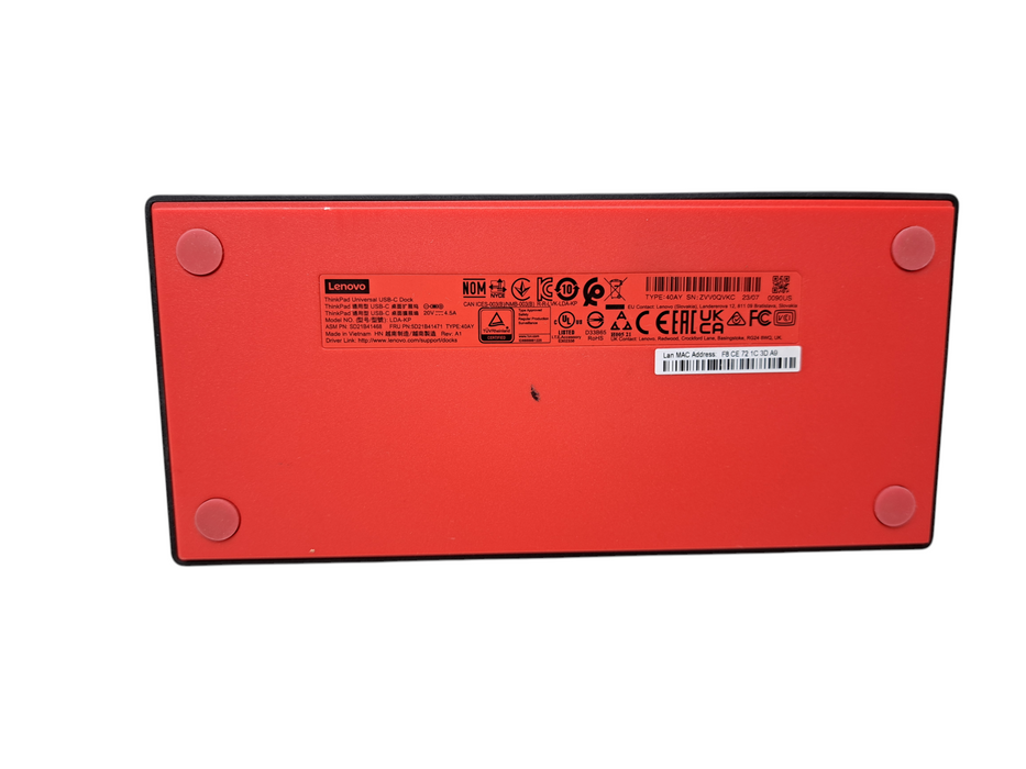 Lenovo ThinkPad Universal USB-C Dock LDA-KP w/ 90W Power Adapter