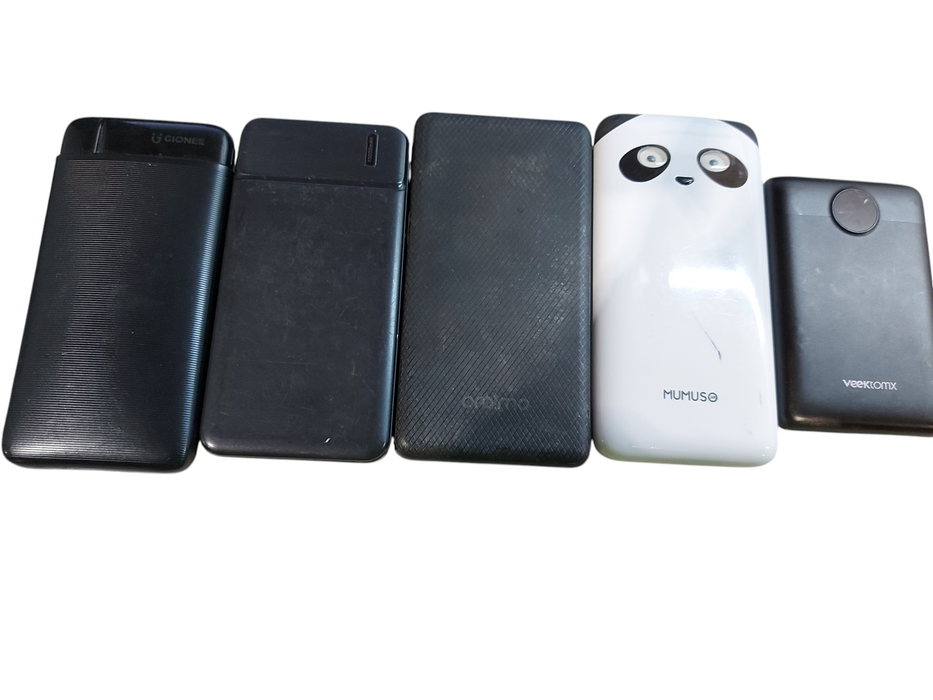 Lot 5x Power Bank 10000mAh Assorted Brands- Read Description