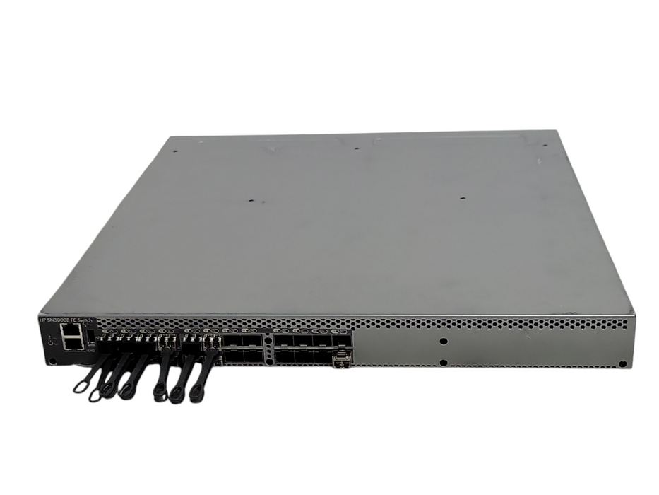 HP SN3000B 16Gb 24/12 FC Switch QW937A 12-Ports active with 12x SFPs _