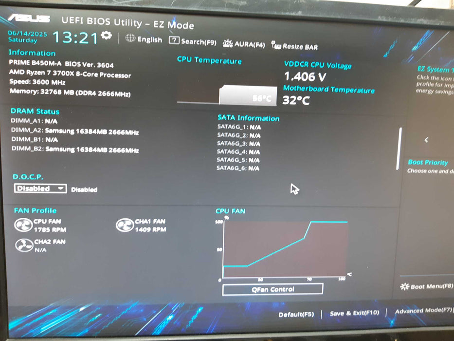 MG Custom Tower Prime B450M-A AMD Ryzen 7 3700X 8-Core 32GB DDR4 P2000 GPU