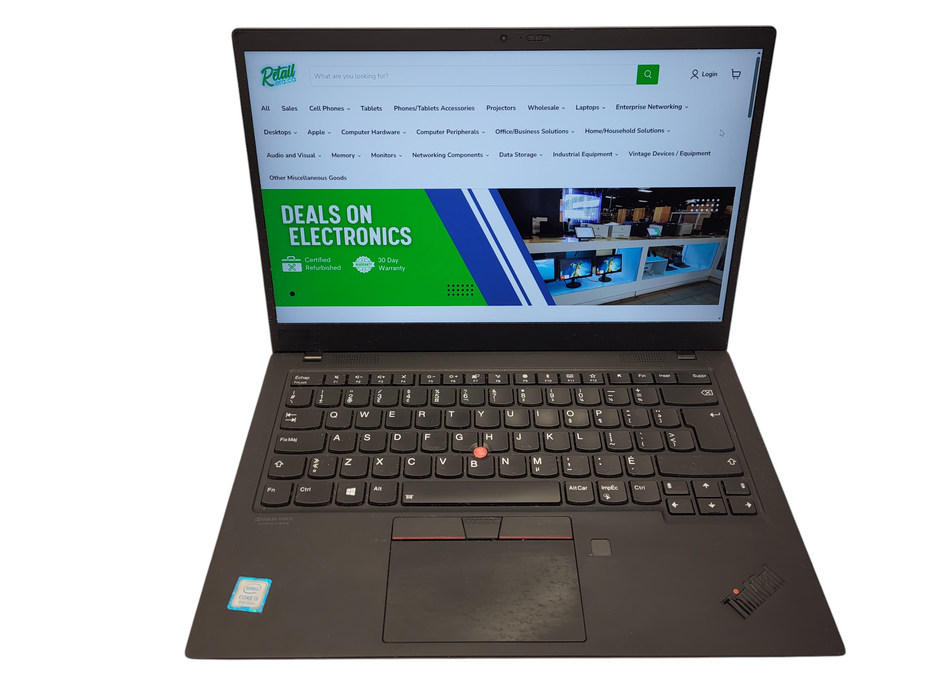 Lenovo ThinkPad X1 Carbon | Intel Core i5-8265U, 8GB RAM, 256GB NVMe  Q$ Lap200
