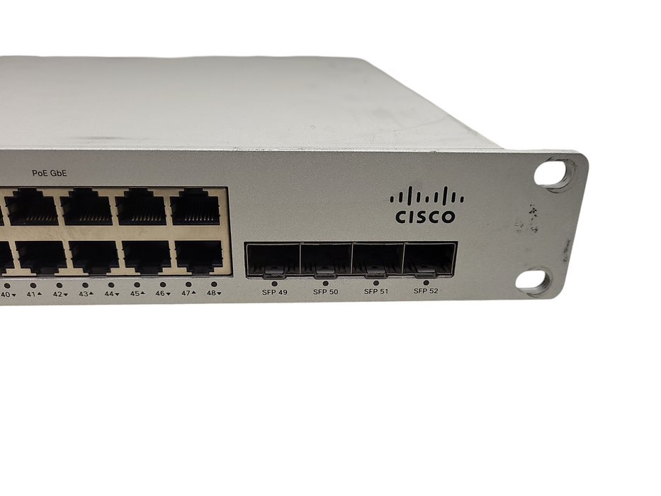 Cisco Meraki MS220-48LP-HW Cloud-Managed 48-Port PoE Gigabit Switch UNCLAIMED $