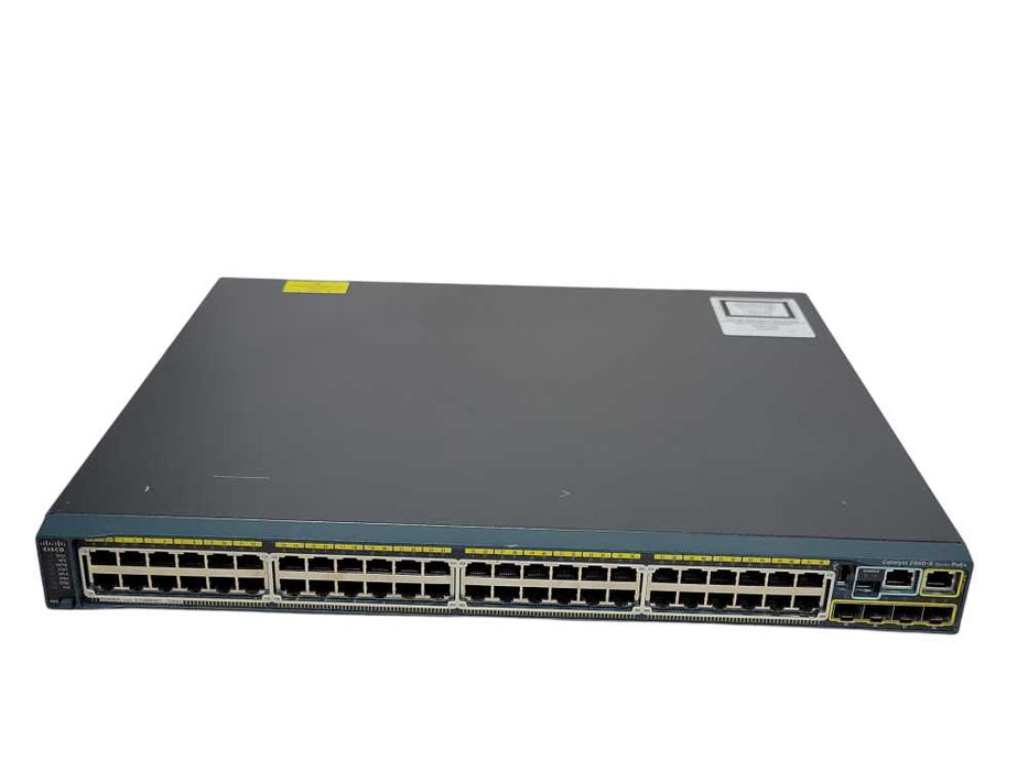 Cisco WS-C2960S-48LPS-L 48 Port Gigabit PoE+ Switch w/ C2960S-Stack _