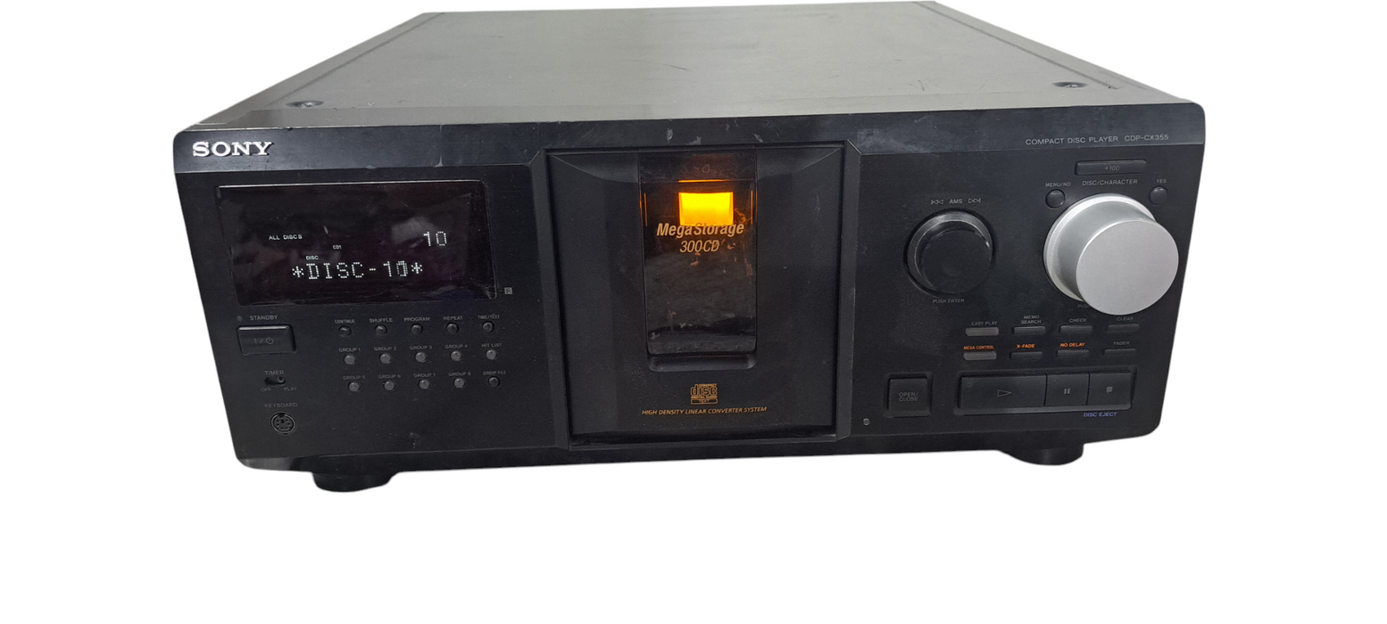 Sony CDP-CX355 300 Disc Mega Storage CD Changer Player No Remote