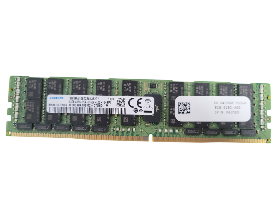 Samsung 64GB 2DRx4 PC4-2666V-LD2-12-MA0 Server RAM Q