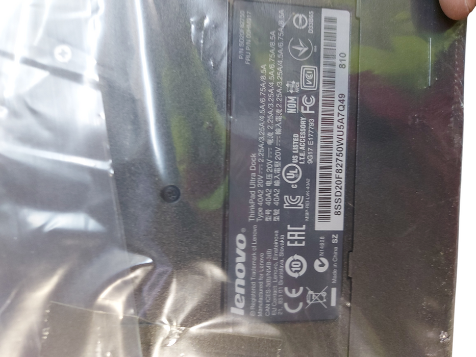 Lot 5x Lenovo ThinkPad Ultra Dock 90W Docking Station  - 40A20090US
