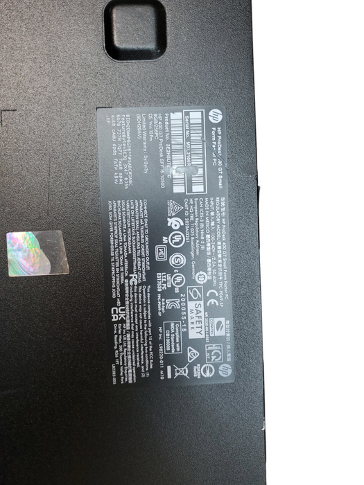 HP ProDesk 400 G7 SFF, i5-10500@3.10GHz, 8GB DDR4, 256GB NVMe, No OS