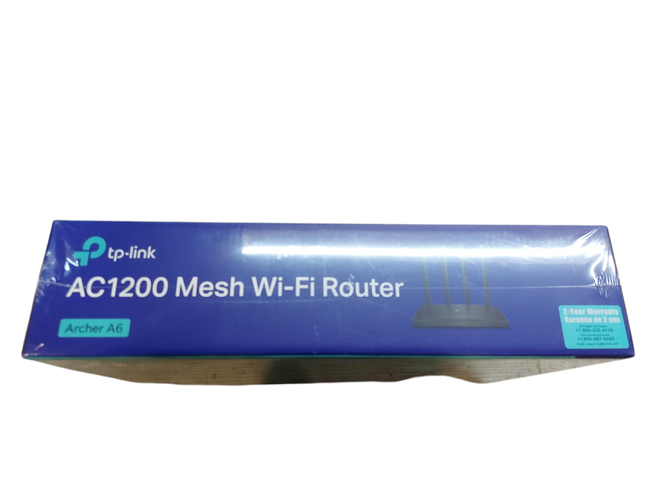 Lot 2x -TP-LINK Archer A6 AC1200 Mesh Wi-Fi Router- Full Gb - MU-MIMO Q