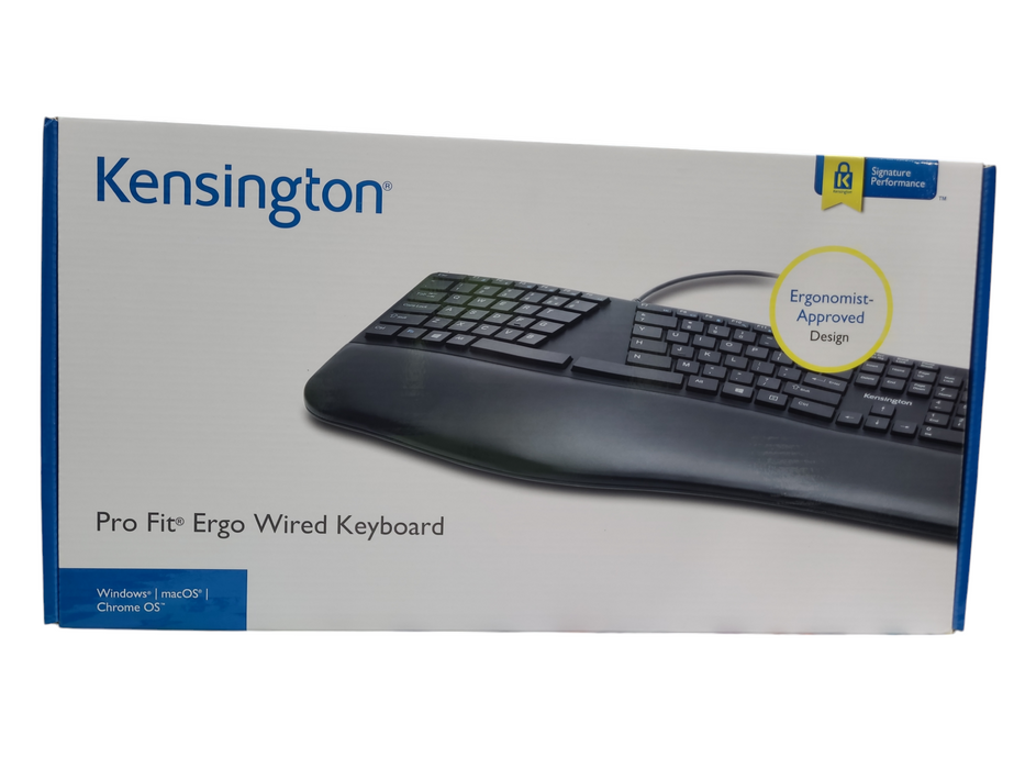 Lot 4x Kensington Pro Fit Ergonomic Wired Split Keyboard Q