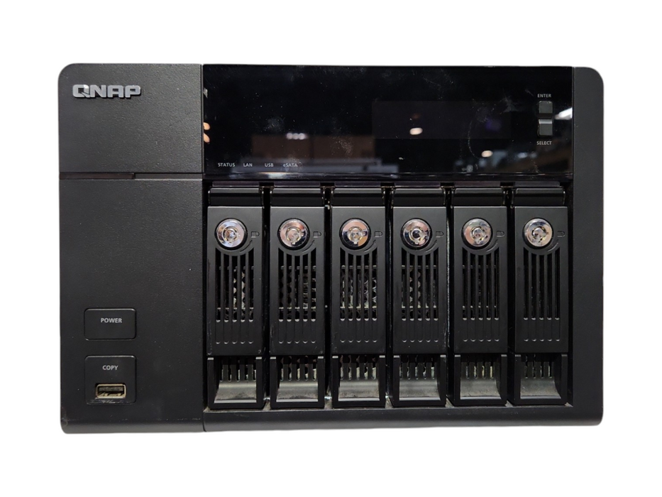 QNAP TS-659 Pro+ 6 Bay NAS, w/ 12TB (6x 2TB) HDDs