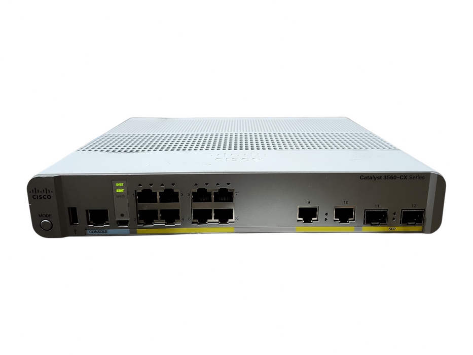 Cisco WS-C3560CX-8TC-S V04, 8-port Gigabit 2-port SFP compact Switch
