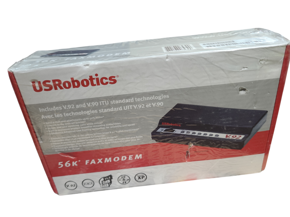 NEW Sealed US Robotics 56k Faxmodem Modem v.92 v.90 ITU Model 5686E