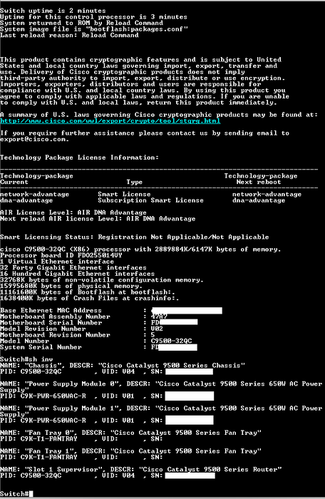 Cisco C9500-32QC-A Catalyst 9500 Series high performance 32-port 40G 2x AC  Q$