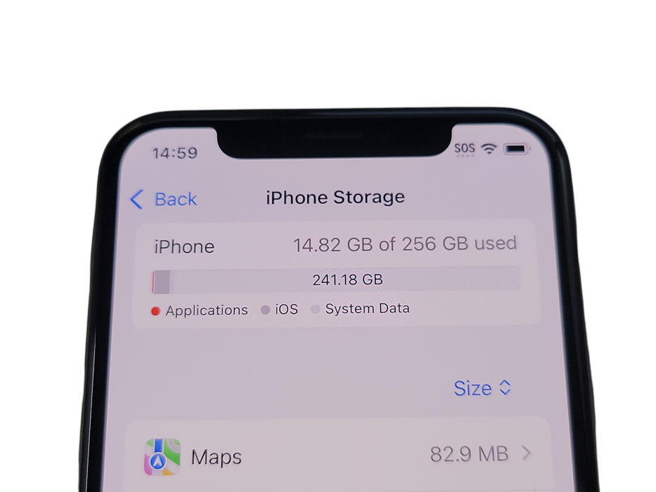 Apple iPhone XS - 256GB - Silver [A1920] (