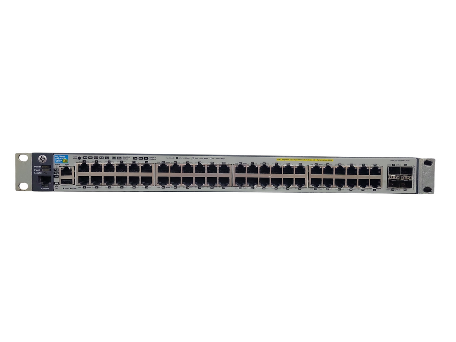 HP J9574A 3800-48G-PoE+-4SFP+ w/ 4Port Stacking Module Switch !