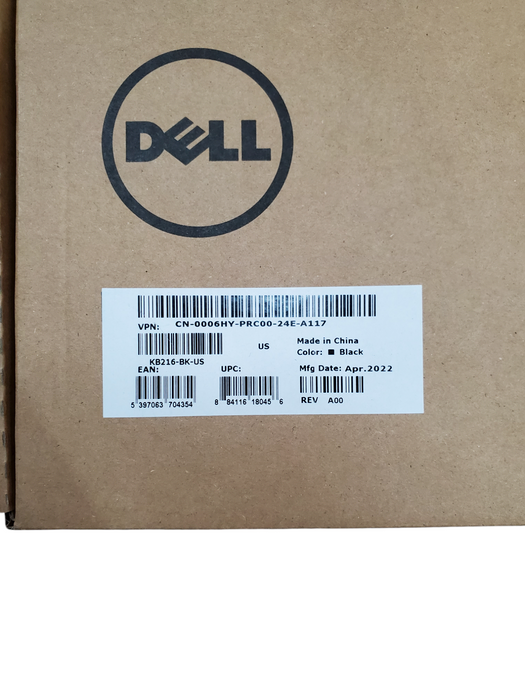 NEW - Dell USB Wired Keyboard KB216-BK-US Q