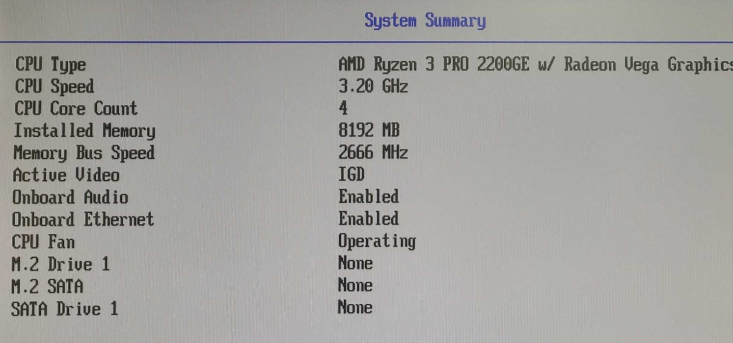 Lenovo ThinkCentre M715q - Ryzen 3 PRO 2200GE @ 3.20GHz 8GB RAM *NO SSD*