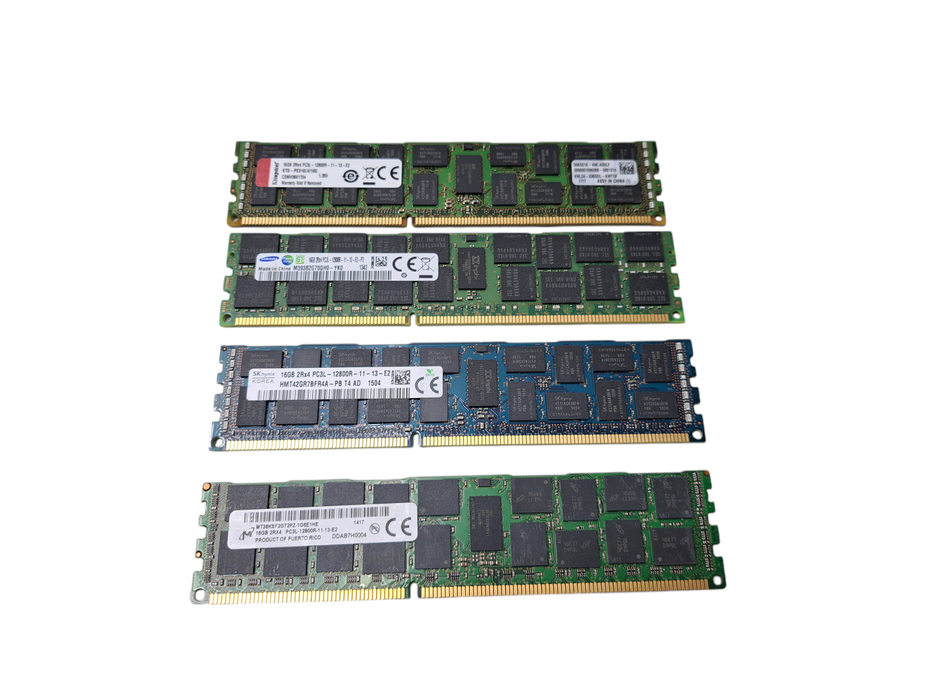 Assorted Brands | 16GB 2Rx4 PC3L-12800R | DDR3 Server Memory Q