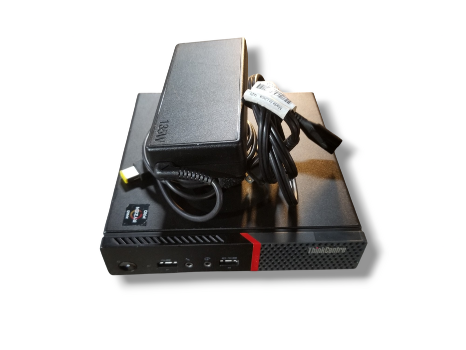 Lenovo ThinkCentre M715q, Ryzen 5 PRO 2400GE, 16GB DDR4, 256GB NVMe + Adapt