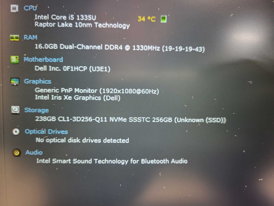 Dell Latitude 5440 | Intel Core i5-1345U @1.60GHz, 16GB DDR4, 256GB NVMe $ Lap200