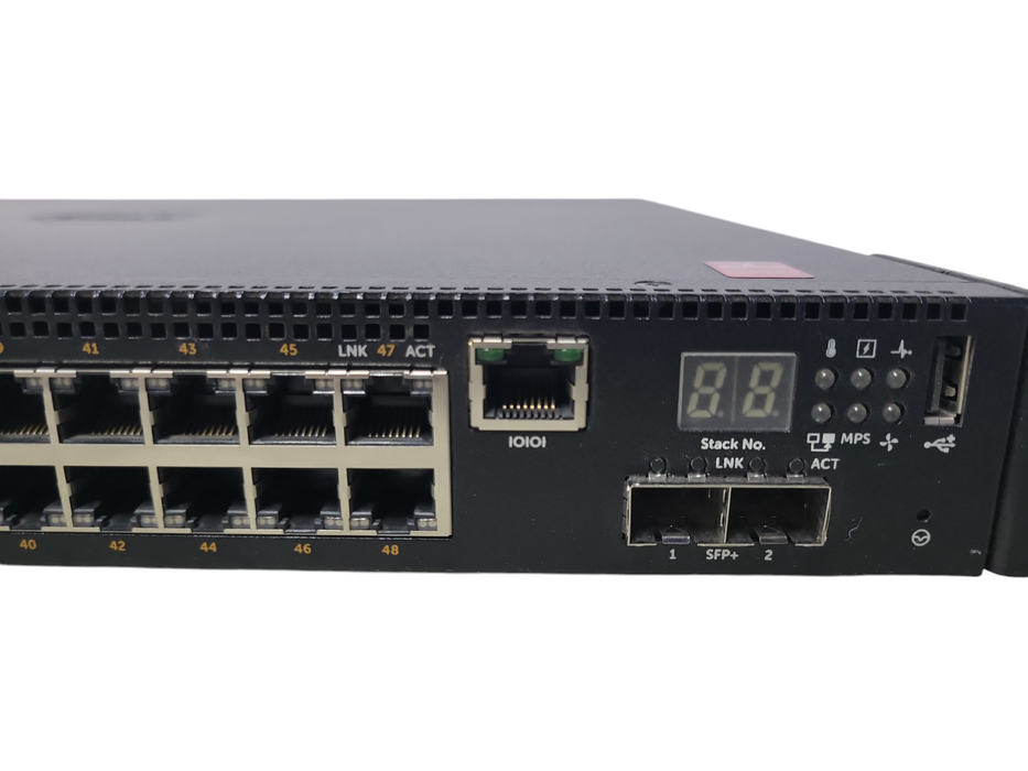 Dell N2048P 48 Port Gigabit PoE 10/100/1000 GbE 2x 10 GbE SFP+ Network Swit _