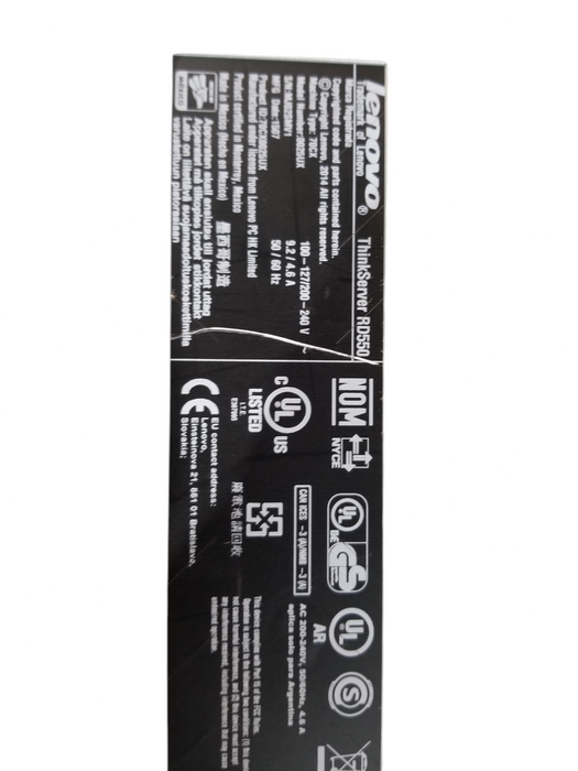 Lenovo ThinkServer RD550 2x Xeon E5-2630v3 RAID 510i/ Powers On - For Parts