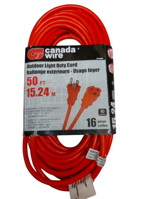 Lot 7x Canada Wire Extension Cords – Indoor/Outdoor – Read Description
