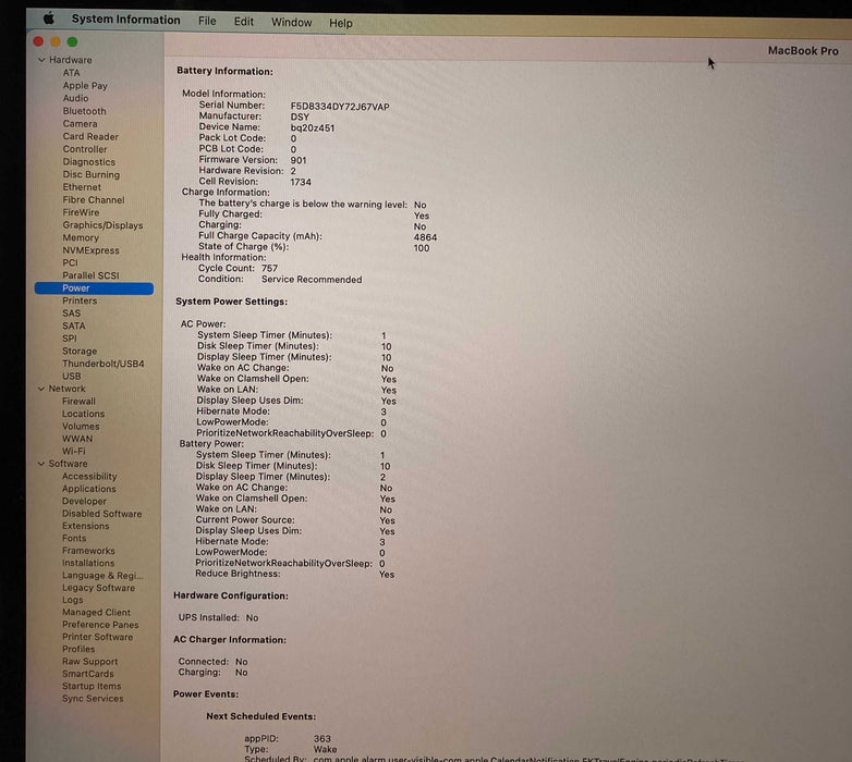 Apple MacBook Pro 15" 2018 i7-8750H 32GB RAM 256SSD Radeon Pro 555X READ