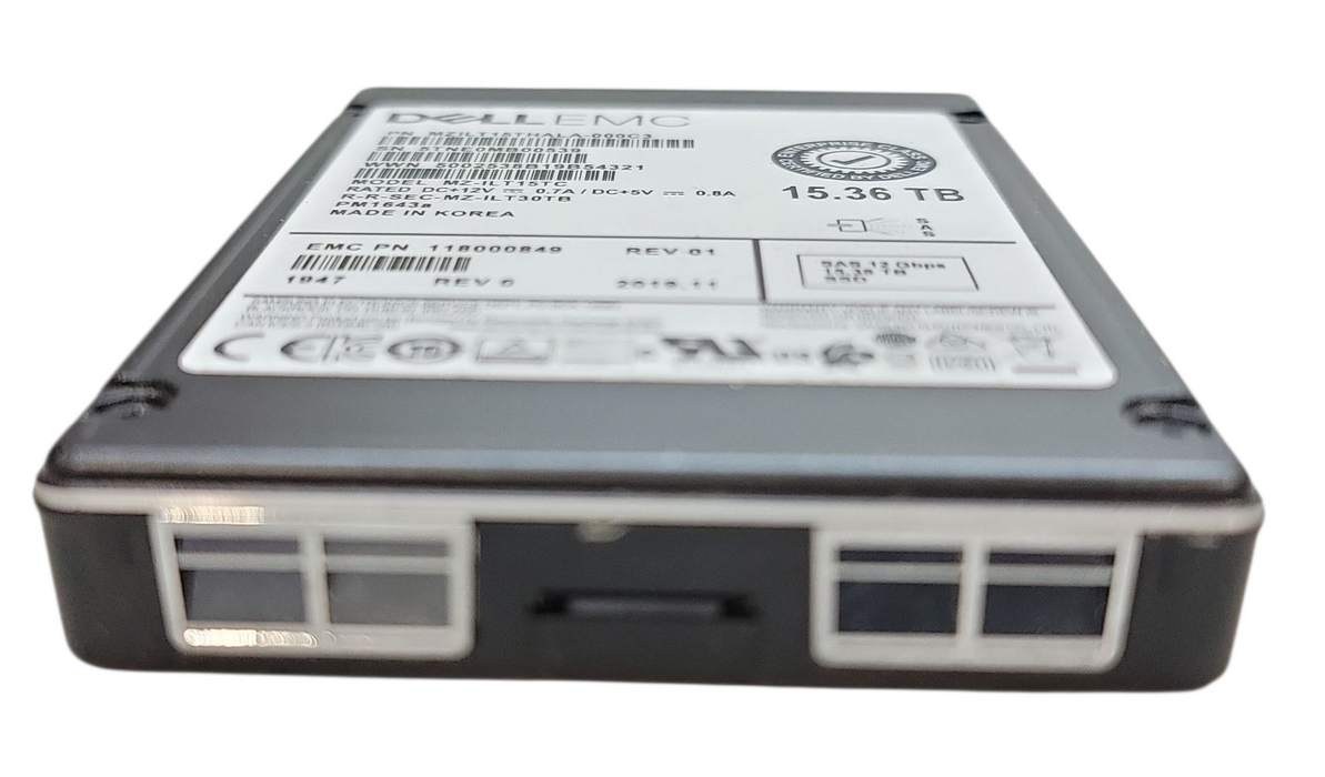 15.36TB SAS 2.5" 15mm 12Gb/s Dell EMC SSD - PM1643a / MZILT15THALA-000C3 +