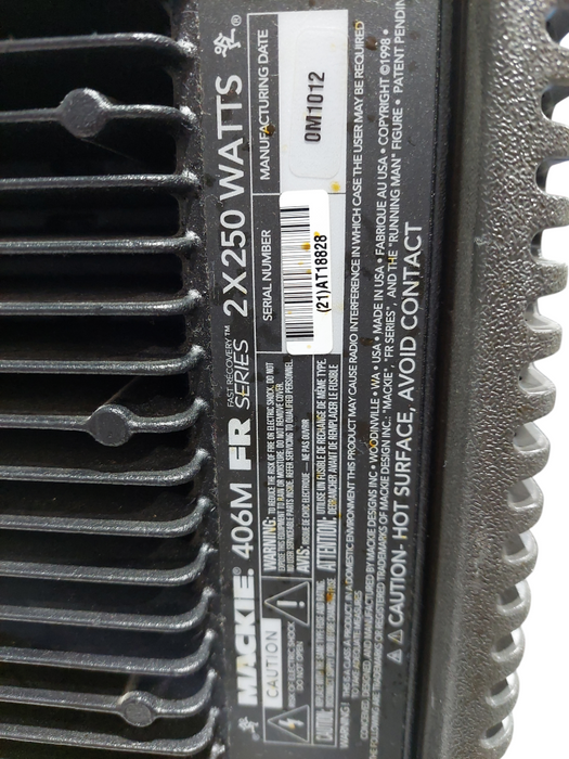 Mackie 406M FR Series 2X250Watts Powered Mixer  =