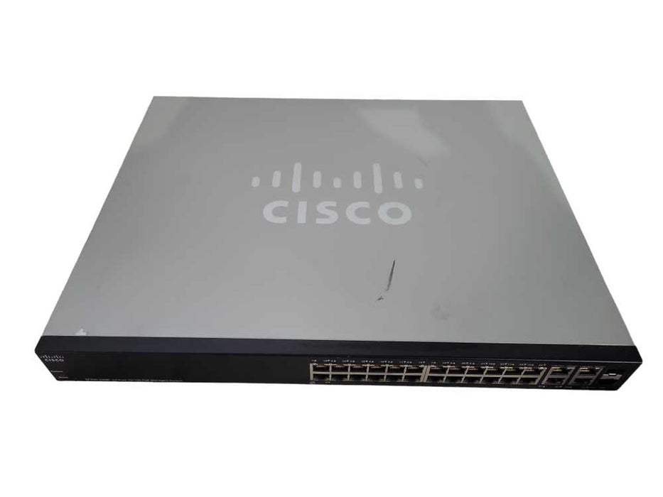 Cisco SF300-24MP 10/100 PoE Managed Network Switch !