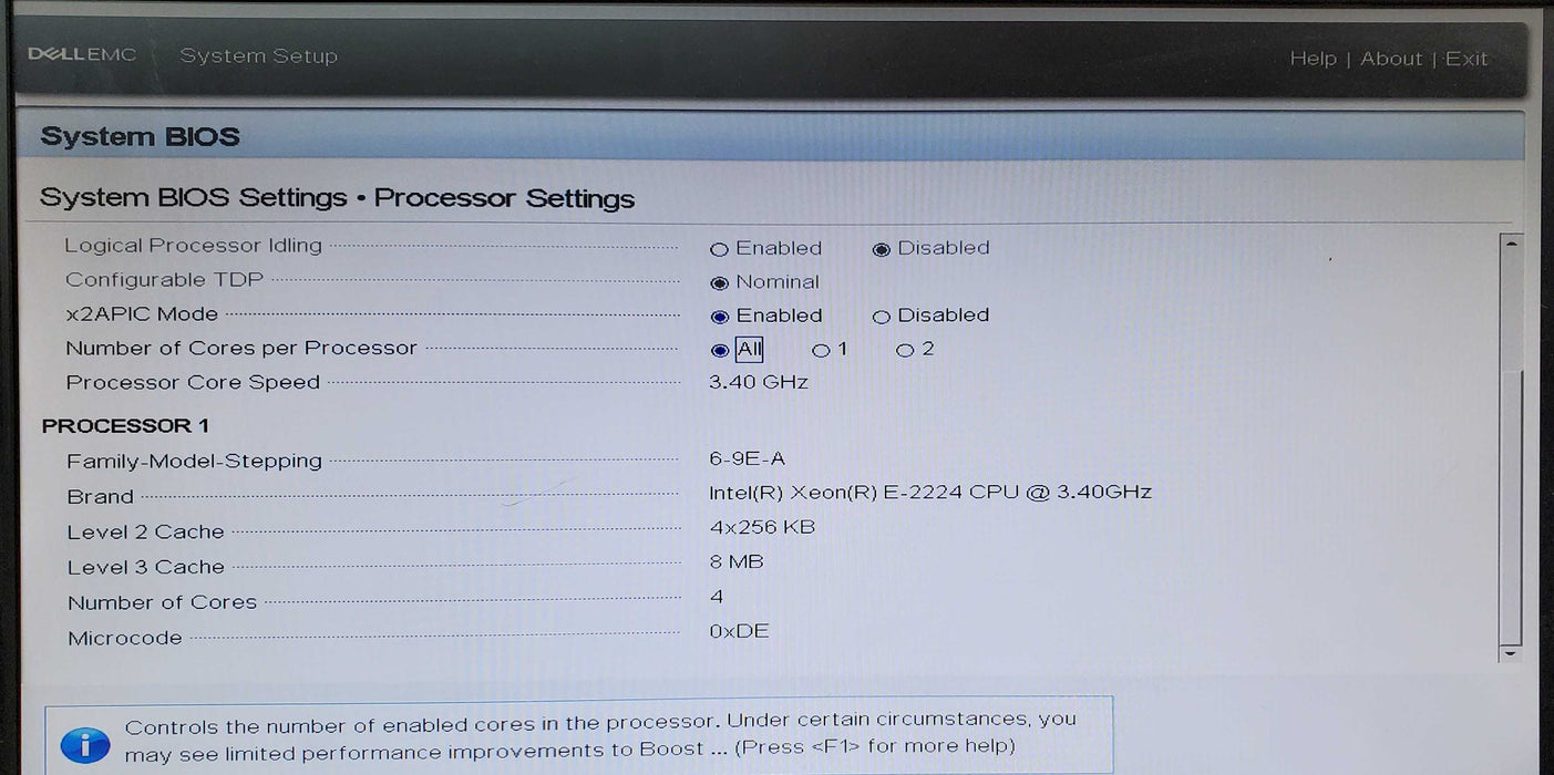 Dell PowerEdge R240 Xeon E-2224 16GB DDR4 S140- No HDD
