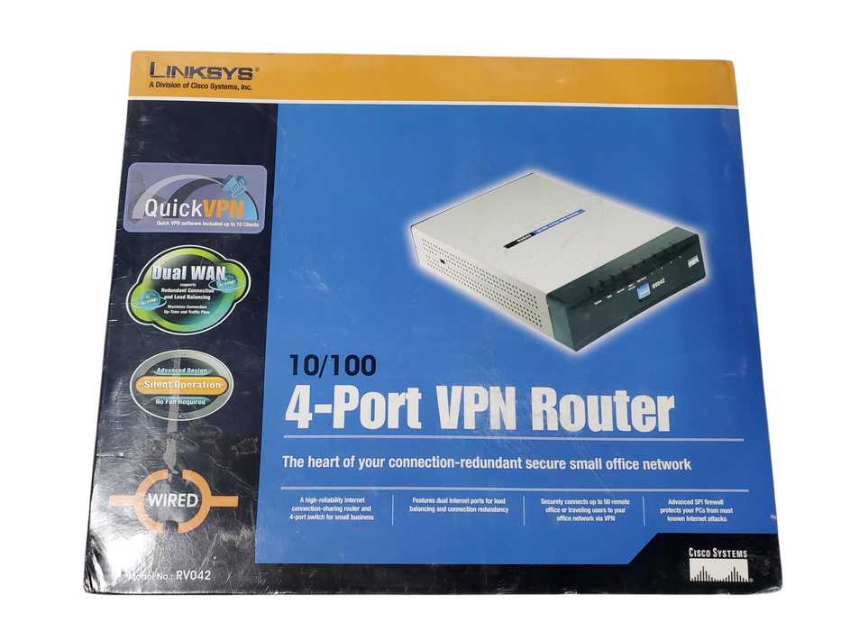 Cisco LINKSYS Small Business 10/100 4-Port VPN Router RV042