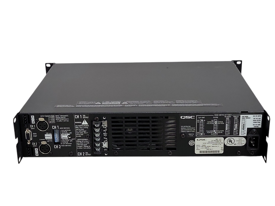 QSC CX302V 2 Channel 70V Power Amplifier, READ _