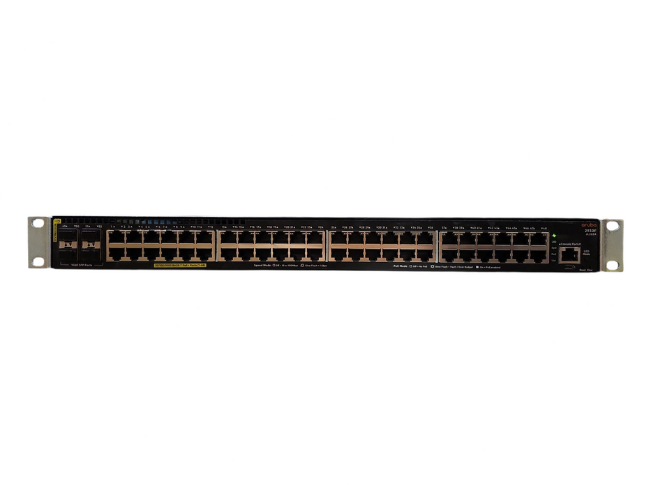 Aruba 2930F JL262A 48-port Gigabit PoE+ 370w 4x SFP Network Switch w/ Ears