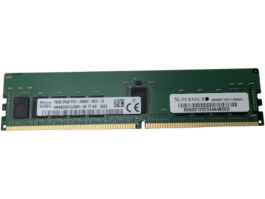 16GB DDR4 Server Memory RAM Module SKHynix 2Rx8 PC4-2666V-RE2-12  Q-