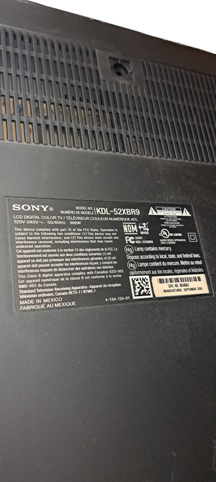 Sony KDL-52XBR9 1080p 52" LCD HDTV | SEE Pictures